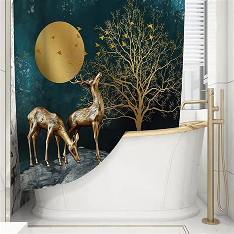 Buy Hiki Ziki Bathroom Curtains | Bath Shower Curtain with Hook ...