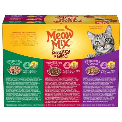 Meow Mix Tender Favorites Wet Cat Food - Pet Supplies online store