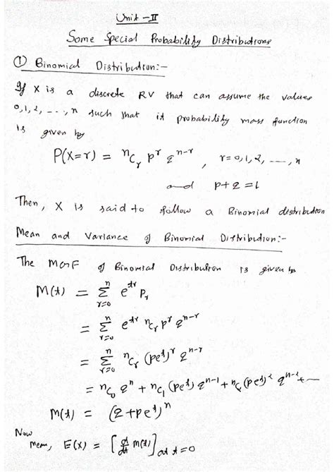 Unit 2, Prob & Queueing Theory - Probability and Queuing Theory - Studocu