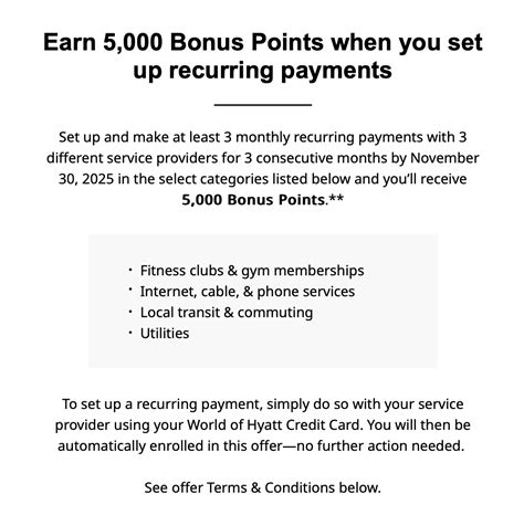 Hyatt Credit Card Promotions: Bonus Hyatt Points on Bill Payments