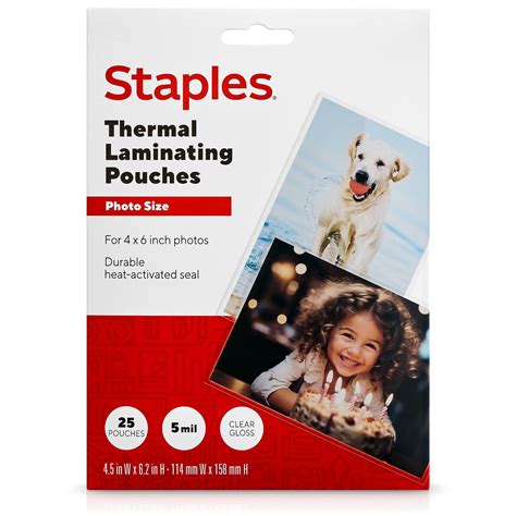 Staples Laminating Pouches
