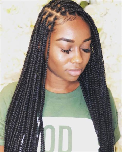 Image result for Shoulder-Length Box Braids