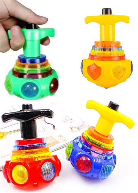 Buy HALO NATION® UFO Flash Tops Laser Light Spinning Top Musical Toy ...