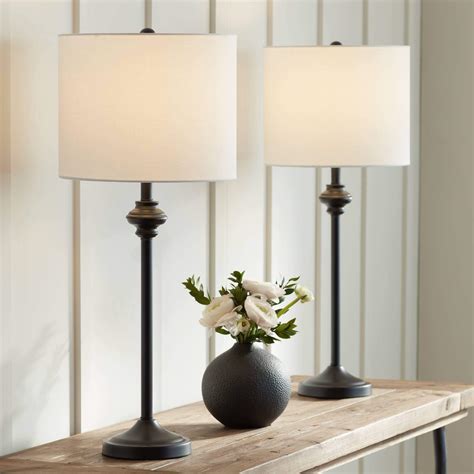 Buy 360 Lighting Lynn Modern Buffet Table Lamps 26" High Set of 2 Black ...
