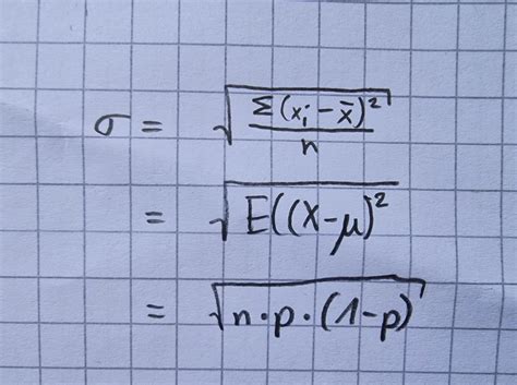 Image result for Standard Deviation Formula Sheet