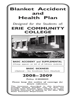 Fillable Online ERIE COMMUNITY Fax Email Print - pdfFiller