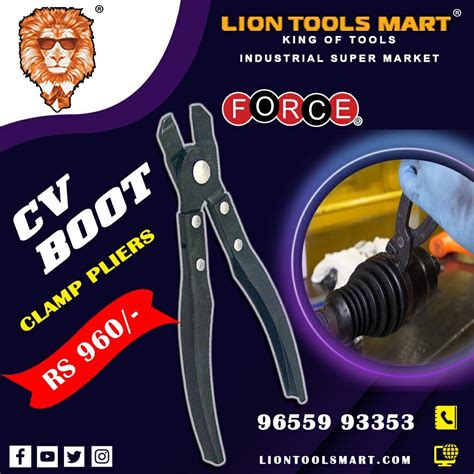 Buy Force Cv Boot Clamp Pliers available at lion tools mart | Lion ...