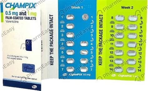 Champix 0.5 MG Tablet (25): Uses, Side Effects, Price & Dosage | PharmEasy