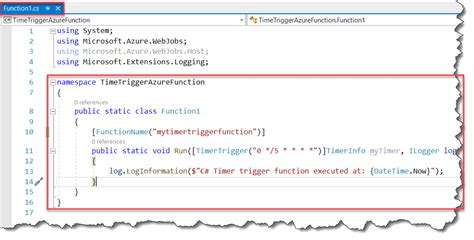 Azure Functions Timer Trigger 的图像结果