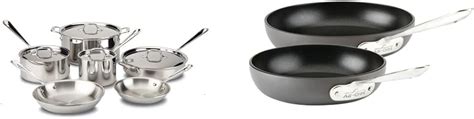 All-Clad D3 3-Ply Stainless Steel Cookware Set 10 India | Ubuy
