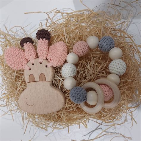 Wood Teething Set – Piccolo Piglet