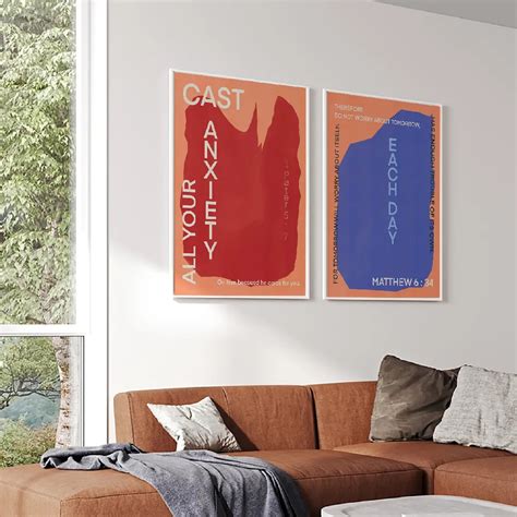 Framed Wall Art Painting Set of 2 on Canvas, Titled: Carry On Each Day ...
