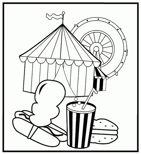 Collection of Circus Coloring Pages - Free Printable