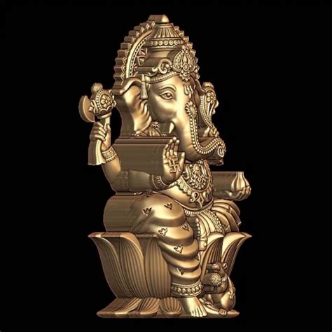 Lord Ganesha Ji 3D Model - Jewelry Piece