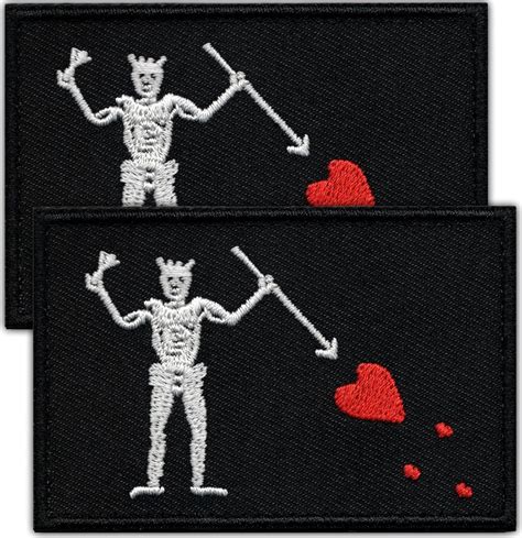 Amazon.com: Laughing Lizards Blackbeard Tactical Patch (2-Pack) | Hook ...