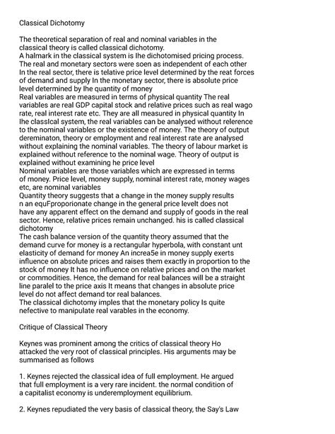 Classical dichotomy - Its lecture notes - Classical Dichotomy The ...