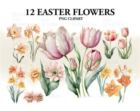 Clipart Of Flowers For Easter