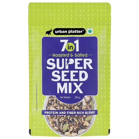 Urban Platter 7-in-1 Super Seed Mix, 250g (Roasted and Salted | Sunflo