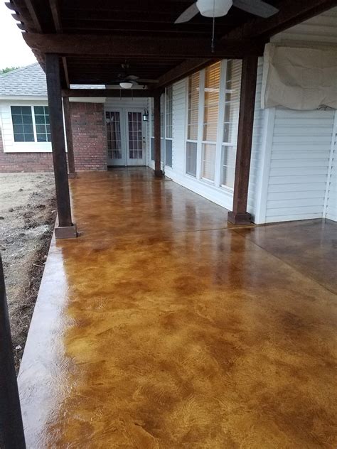 Stain Concrete Patio Designs