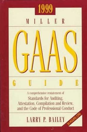 Buy 1999 Miller Gaas Guide: A Comprehensive Restatement of Standards ...