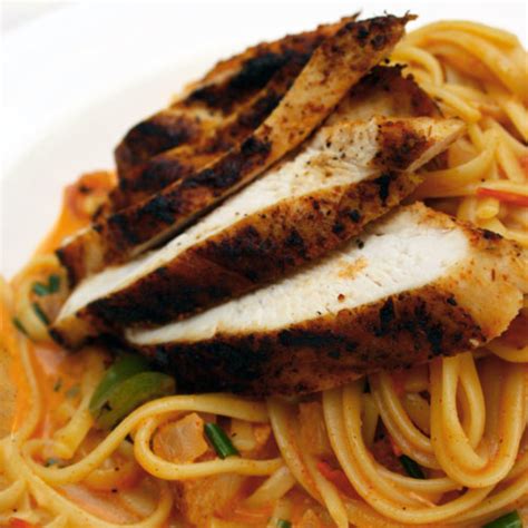 Cajun Blackened Chicken & Pasta - Linguini con Pollo Negro