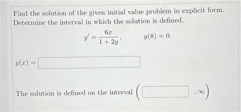 Image result for Solution and Initial Value Problem