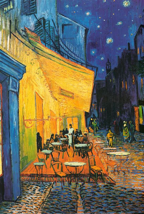 Café Terrace at Night, 1888 by Vincent Van Gogh - 37 X 54" (Art Print) – Artistica Fine Art