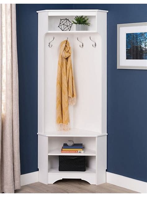 Rectangular Corner Hall Tree