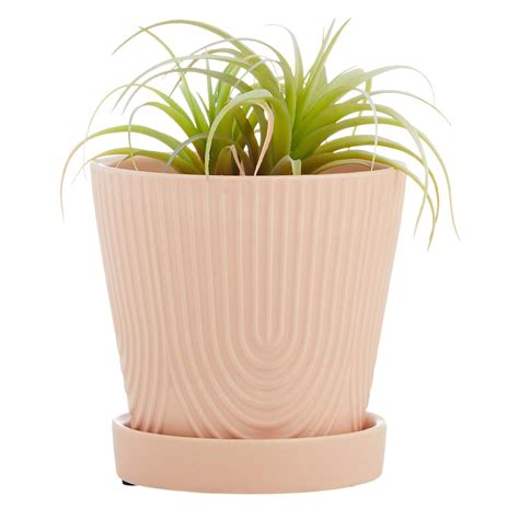 Indoor Rainbow Evening Pink Ceramic Pot, Small | At Home