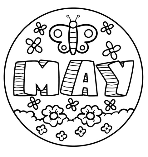 May to Print coloring page - Download, Print or Color Online for Free