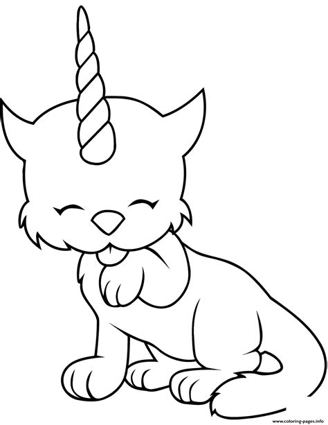 Cat unicorn coloring pages - japanmoli
