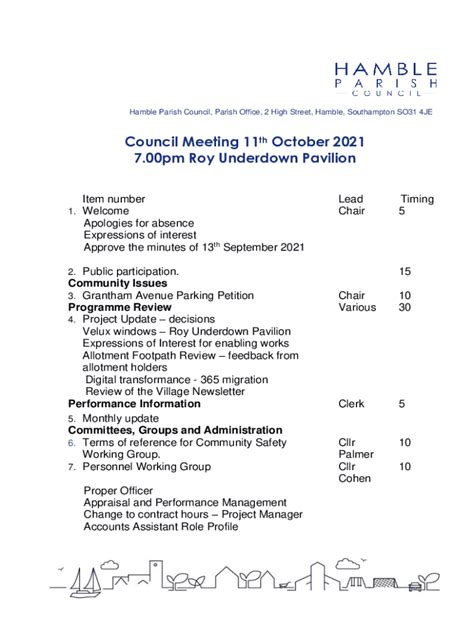 Fillable Online hambleparishcouncil gov Hamble-le- Rice Parish Council ...