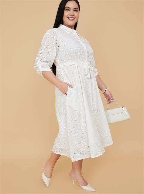 Buy Women Schiffli Shirt Dress Online at just Rs. 1799.0 ...