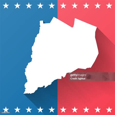 Otsego County New York Map On Blue And Red Background High-Res Vector ...