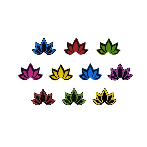 Comet Busters® Multicolor Floral, Lotus PVC Bindi (10mm) – Handcrafted ...