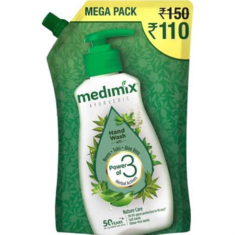 Buy MEDIMIX AYURVEDIC NATURE CARE HAND WASH WITH NEEM TULSI ALOE VERA ...