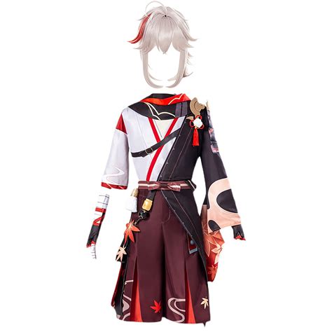 Buy Hot Game Genshin-Impact Kaedehara Kazuha Cosplay Costume Full Set ...