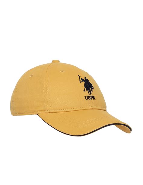 Unisex Yellow Cotton Solid Toldeo Cap – U.S. Polo Assn. India