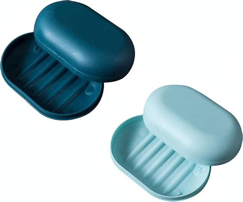 Travel Soap Dish Case Holder With Lid Plastic Soap Box Container Soap ...