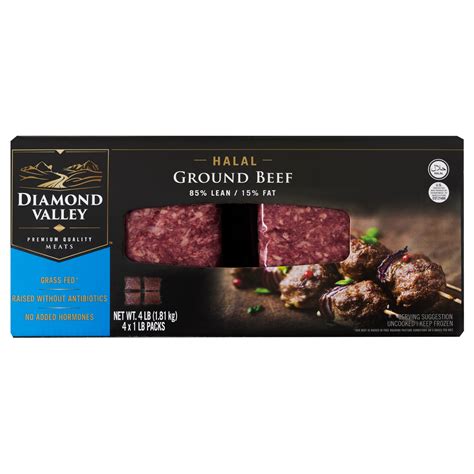 Diamond Valley Halal 85/15 Ground Beef 4 lbs - $9.97 at Costco