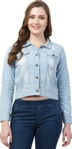 CRYSTAL CREATION Full Sleeve Washed Women Denim Jacket - Buy CRYSTAL ...