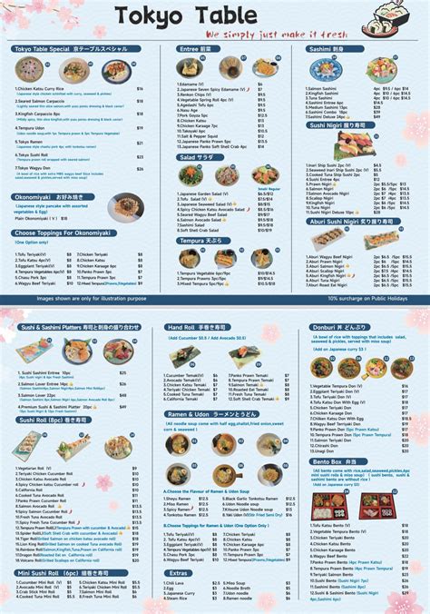 # Menu Update Notification #... - Tokyo Table Canterbury