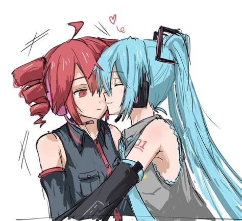 hatsune miku, kasane teto, and kasane teto (vocaloid and 1 more) drawn ...