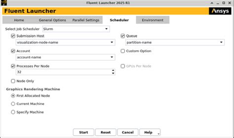 2.16. Launching Fluent Aero in Batch or on a Cluster using Job Scheduler