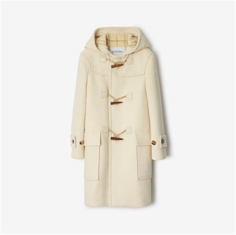 Wool Cashmere Duffle Coat in Candle - Women | Burberry® Official