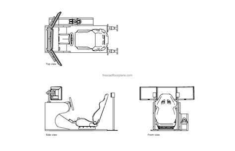 Racing Simulator - Free CAD Drawings