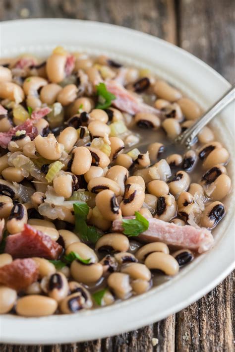 New Year's Black Eyed Peas with Ham - Feast and Farm
