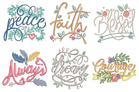 embroidery words