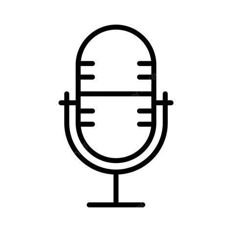 Microphone Line Icon Vector, Audio, Device, Microphone PNG and Vector ...