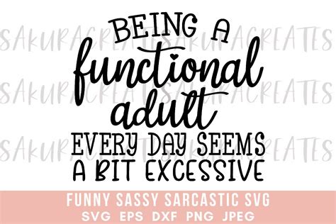 Sarcastic Quotes Sassy Funny Saying Graphic by SakuraCreateStudio ...
